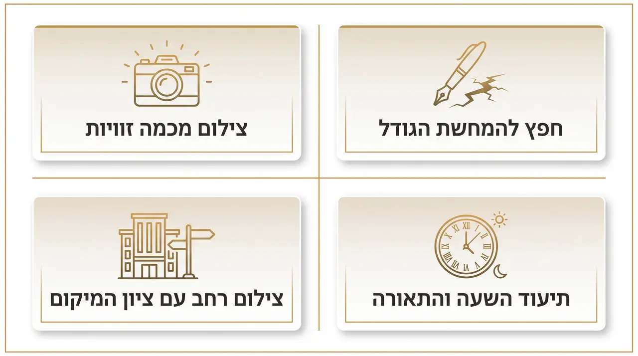 קטע מדרכה שתוקן לאחרונה – כיצד מוכיחים שהמפגע התקיים לפני התיקון