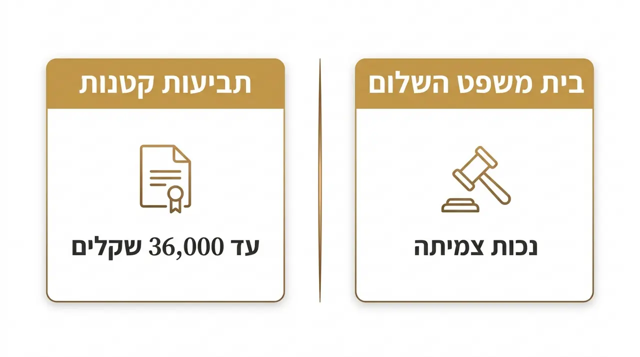 מתי מגישים תביעה לבית משפט לתביעות קטנות ומתי לבית משפט השלום